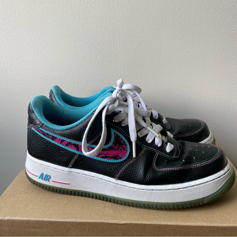 Nike Air Force 1 Miami Nights ‘07 Size 9 Lv8 Sneakers Worn a few times. - Picture 4 of 10